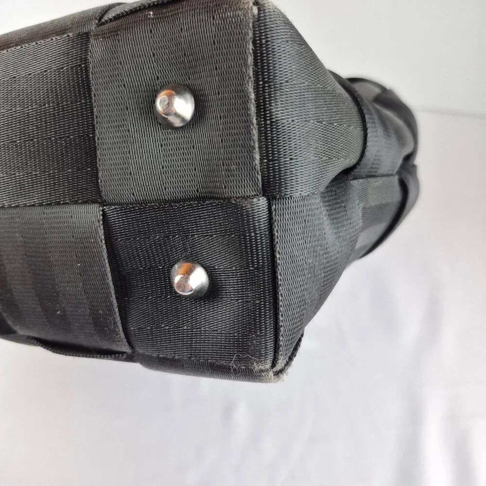 Vintage The Original Harveys Seatbelt Bag Black Tote Style - Picture 15 of 16